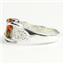 Created Red Brown Opal, 925 Sterling Silver Ladies Ring, SR369