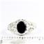 925 Sterling Silver Ladies Ring, Black Onyx,  SR113