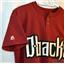 Arizona Diamondbacks D-backs Button Crew Jersey Red Youth XL MLB Majestic