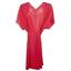 Linea Donatella Womens Juliet Lace-Trimmed Chiffon Wrap Robe Red Sz S/M New