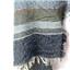 Steve Madden Speckle Striped Blanket Travel Wrap Scarf Navy OS New