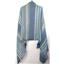 Steve Madden Speckle Striped Blanket Travel Wrap Scarf Navy OS New