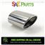 Stainless Steel 2.25" Inlet Universal Tip Slanted Oval