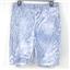 Hue Women's Ultra-Soft Denim Ikat Zebra Bermuda Shorts Blue Size S New U22522H