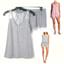 FLORA NIKROOZ Frances Knit Cami & Tap Shorts Pajama Set Ch Color Sz L New T80947