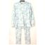 Roudelain Butter Knit Hood Top & Slim Pants Pajama Set Tie Dye Opt Size New
