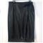 Anne Klein Womens Faux Leather Wrap Skirt Black Size 4 New
