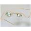 14k Gold Threader Earrings, Green Amethyst, E005