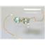 14k Gold Threader Earrings, Green Amethyst, E005