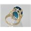 10K, 14K or 18K Gold Ladies Ring, London Blue Topaz, R269