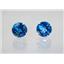 925 Sterling Silver Post Earrings, London Blue Topaz, SE212