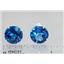 925 Sterling Silver Post Earrings, London Blue Topaz, SE212