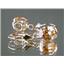 14k Gold Leverback Earrings, Champagne CZ, E107