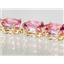 B003, Pure Pink Topaz Gold Bracelet