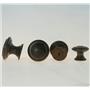 Brass Cabinet Knob Flamed Antique Finish Drawer Pull Furniture Handle