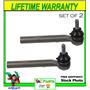 NEW SET Heavy Duty ES80944 Steering Tie Rod End Front Outer