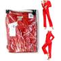 INK+IVY Womens 2 pc Pajama Notch Collar Top & Pants Set Red Size M New 220262