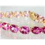 B003, Pure Pink Topaz Gold Bracelet